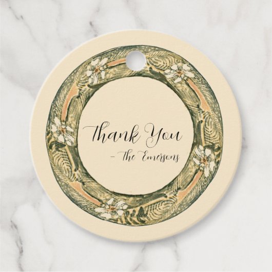 ヴィンテージ結婚の フェイバータグ (正面)