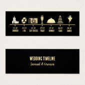 ヴィンテージ結婚アイコンのタイムラインミニカード (正面&裏面)