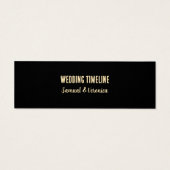 ヴィンテージ結婚アイコンのタイムラインミニカード (裏面)