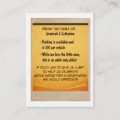 ヴィンテージ結婚アドベンチャー情報カード エンクロージャーカード (正面)