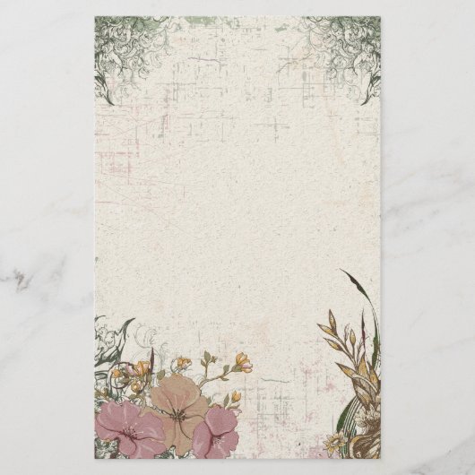 ヴィンテージ結婚アンティーク 便箋 (正面)