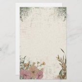 ヴィンテージ結婚アンティーク 便箋 (正面/裏面)