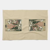 ヴィンテージ結婚アールデコズ、ニューライウィズ・ファースト・ダンス キッチンタオル (横)