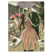 ヴィンテージ結婚アールデコズ、ニューライウィズ・ファースト・ダンス クリップボード (正面)