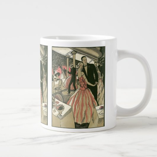 ヴィンテージ結婚アールデコズ、ニューライウィズ・ファースト・ダンス ジャンボコーヒーマグカップ (右)