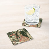 ヴィンテージ結婚アールデコズ、ニューライウィズ・ファースト・ダンス スクエアペーパーコースター (インサイチュ)