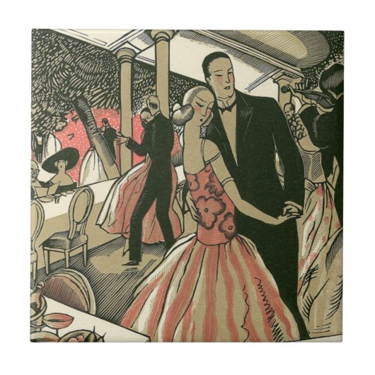 ヴィンテージ結婚アールデコズ、ニューライウィズ・ファースト・ダンス タイル (正面)