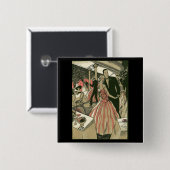 ヴィンテージ結婚アールデコズ、ニューライウィズ・ファースト・ダンス 缶バッジ (正面&裏面)