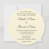 ヴィンテージ結婚アールデコズ、新郎新婦招待状 招待状 (裏面)