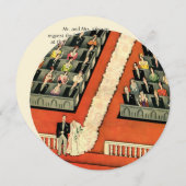 ヴィンテージ結婚アールデコズ、新郎新婦招待状 招待状 (正面/裏面)