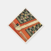 ヴィンテージ結婚アールデコズ、新郎新婦RSVP スタンダードカクテルナプキン (角)