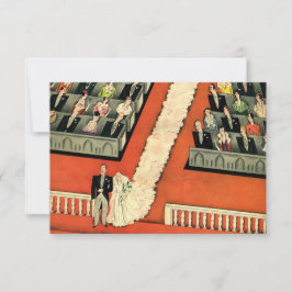 ヴィンテージ結婚アールデコズ、新郎新婦RSVP 出欠カード