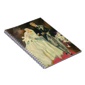 ヴィンテージ結婚アールデコ新郎新婦 ノートブック (右側)