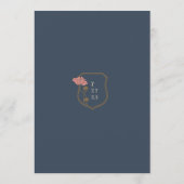 ヴィンテージ結婚アールヌーボーのメニュー メニュー (裏面)