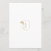 ヴィンテージ結婚アールヌーボーのメニュー メニュー (裏面)