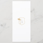 ヴィンテージ結婚アールヌーボーのメニュー メニュー (裏面)