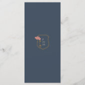 ヴィンテージ結婚アールヌーボーのメニュー メニュー (裏面)