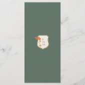 ヴィンテージ結婚アールヌーボーのメニュー メニュー (裏面)