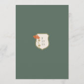 ヴィンテージ結婚アールヌーボーのメニュー メニュー (裏面)