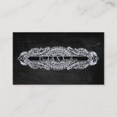 ヴィンテージ結婚アールヌーボー座席表 プレイスカード (裏面)