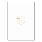 ヴィンテージ結婚アールヌーボー表番号カード テーブルナンバー (裏面)