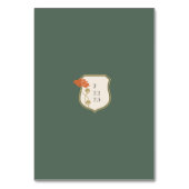 ヴィンテージ結婚アールヌーボー表番号カード テーブルナンバー (裏面)