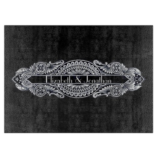 ヴィンテージ結婚アールヌーボー カッティングボード (正面)