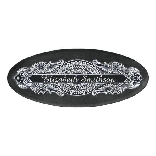 ヴィンテージ結婚アールヌーボー 名札 (正面)