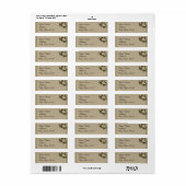 ヴィンテージ結婚ガーデニア標識 ラベル (フルシート)