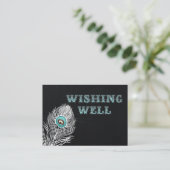 ヴィンテージ結婚クジャクの願い エンクロージャーカード (スタンド正面)