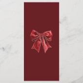 ヴィンテージ結婚クリスマスフェスティバル メニュー (裏面)