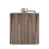 ヴィンテージ結婚グルームの日の飾りウッディフラスコ フラスク (裏面)