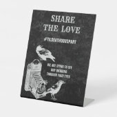 ヴィンテージ結婚ゴシックの共有ザ・ラブ 台座サイン (正面)