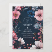 ヴィンテージ結婚ゴシックの美学 招待状 (正面)