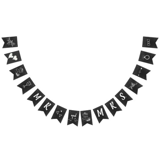 ヴィンテージ結婚シャルボードルック バンティングフラッグ (全)