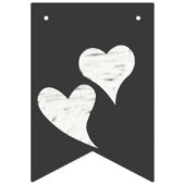 ヴィンテージ結婚シャルボードルック バンティングフラッグ (第2の旗)