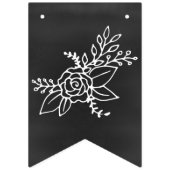 ヴィンテージ結婚シャルボードルック バンティングフラッグ (第1の旗)