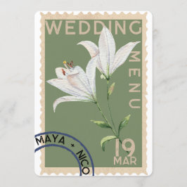 ヴィンテージ結婚スタンプ メニュー