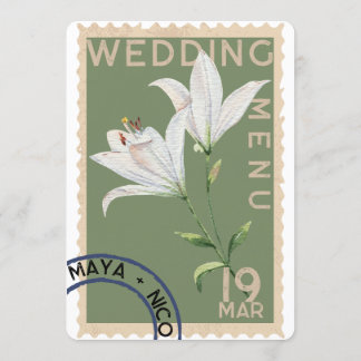 ヴィンテージ結婚スタンプ メニュー