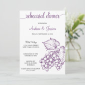 ヴィンテージ結婚ズリハーサルディナー招待状 招待状 (スタンド正面)