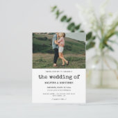 ヴィンテージ結婚タイプライター ポストカード (スタンド正面)