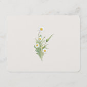 ヴィンテージ結婚デイジー情報 エンクロージャーカード (裏面)