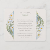 ヴィンテージ結婚デイジー情報 エンクロージャーカード (正面)