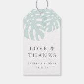 ヴィンテージ結婚トロピックスのお願い ギフトタグ (正面)