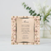 ヴィンテージ結婚バラのメニュー メニュー (スタンド正面)