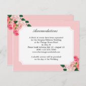 ヴィンテージ結婚バラの宿泊 ポストカード (正面/裏面)