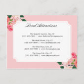 ヴィンテージ結婚バラの宿泊 ポストカード (裏面)