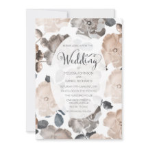 ヴィンテージ結婚バラタイポグラフィ招待状