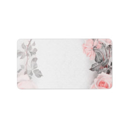 ヴィンテージ結婚バラ空白の住所 シール