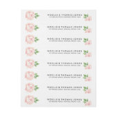 ヴィンテージ結婚バラ ラップアラウンド宛名ラベル (シート)